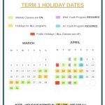 Term 1 Holiday Dates